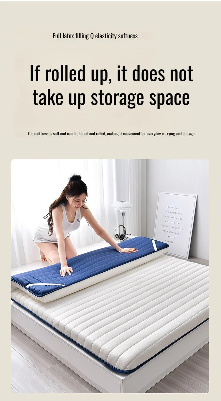 Anti-Mittel-Matratze aus Naturlatex, weiche Unterlage, spezielle Unterlage für Zuhause, Schlafsaal, Etagenbett, Studentenmatratzen, Druck-Memory-Schaum-Matratze