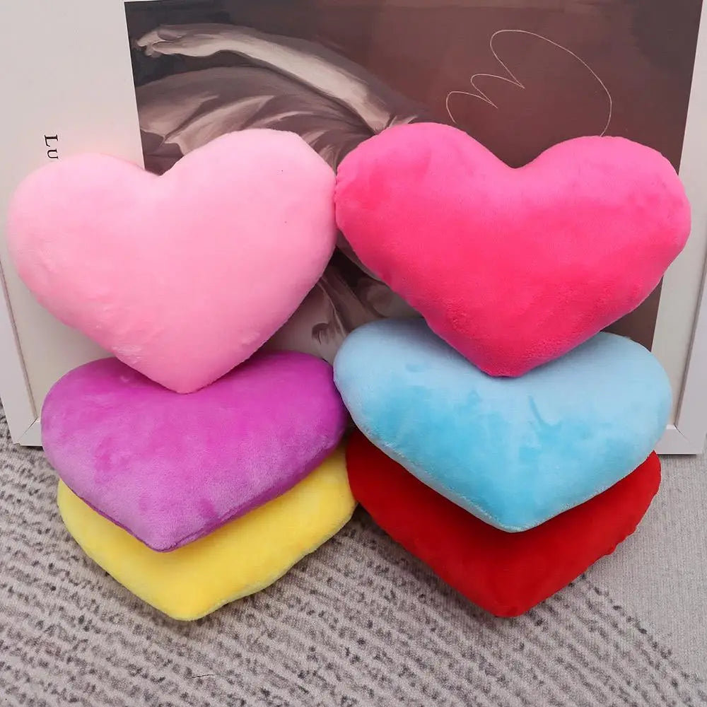 PP cotton Soft Pillow Comfortable Heart Plush Pillow Red Color Pink Color Stuffed Pillow Heart Shape Home Decorative.