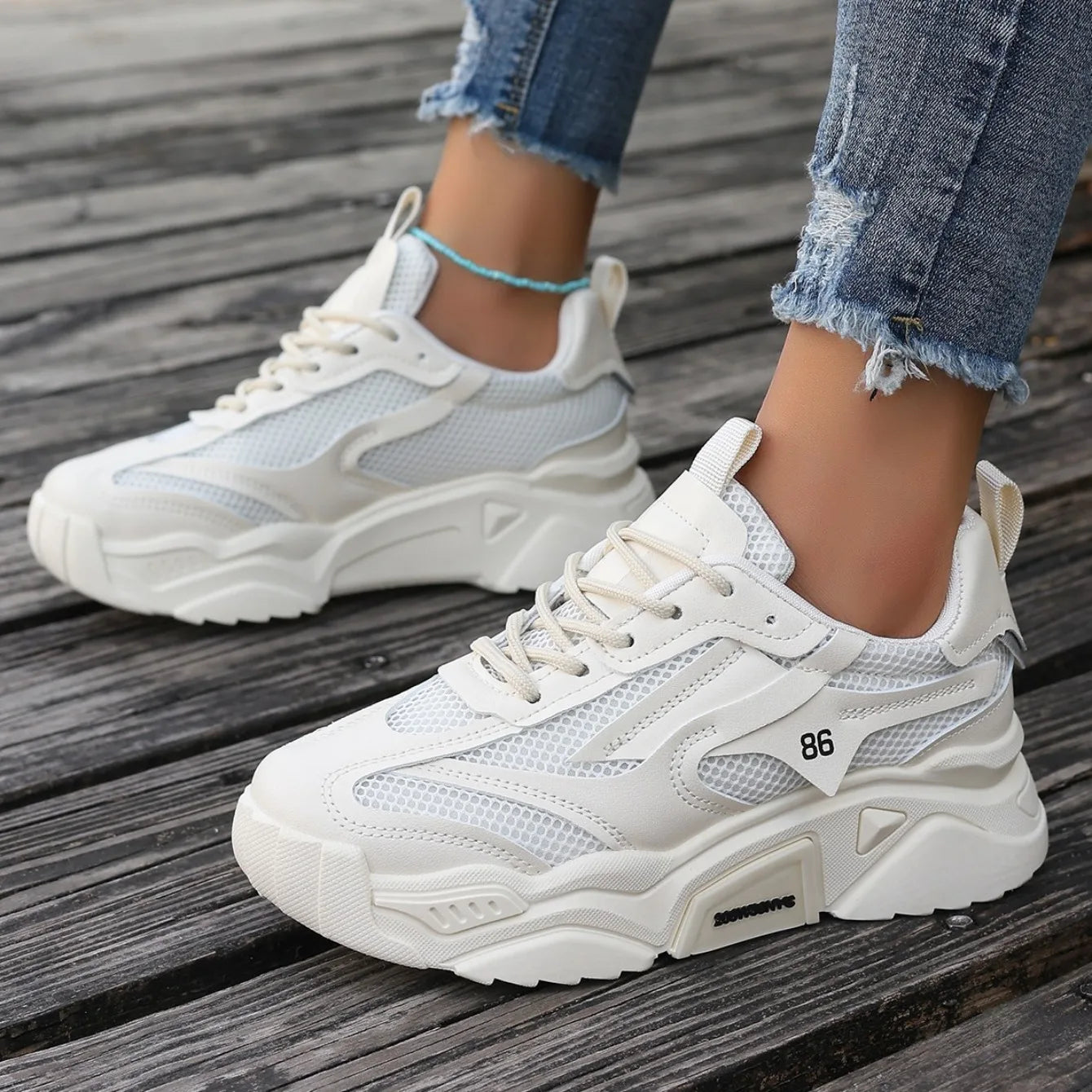 Women Sneakers New Fashion Mesh Breathable Tennis Girl Platform Shoes for Women Outdoor Comfortable Lightweight Sneakers Women.