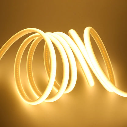 220V COB LED Light Strip Waterproof With EU Plug Red/Blue/Pink/Green Home Outdoor Garden Lighting Flex Silicone Tube Neon Lamp.