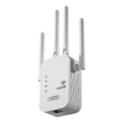 1200Mbps WiFi Signal Booster Wireless WiFi Repeater with WAN/LAN Port Dual-Band 2.4/5G WiFi Signal Amplifier WIFI Range Extender