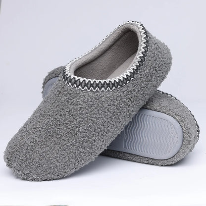 Comwarm Women's Fur Indoor Slippers Polar Fleece Flat Shoes Winter Fuzzy Slippers For Ladies Warm Cozy Shearling House Slippers.
