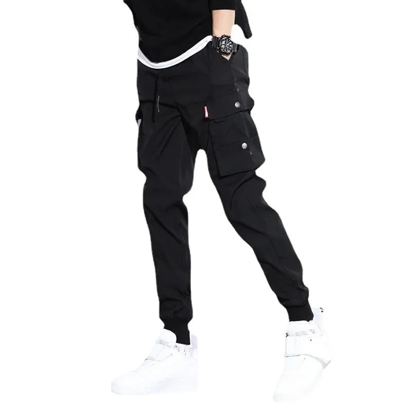 2025 Spring Autumn New Outdoor Casual Pants Men's Wear Resistant Loose Straight Tube Multi Pocket Work Pants Male Trousers.