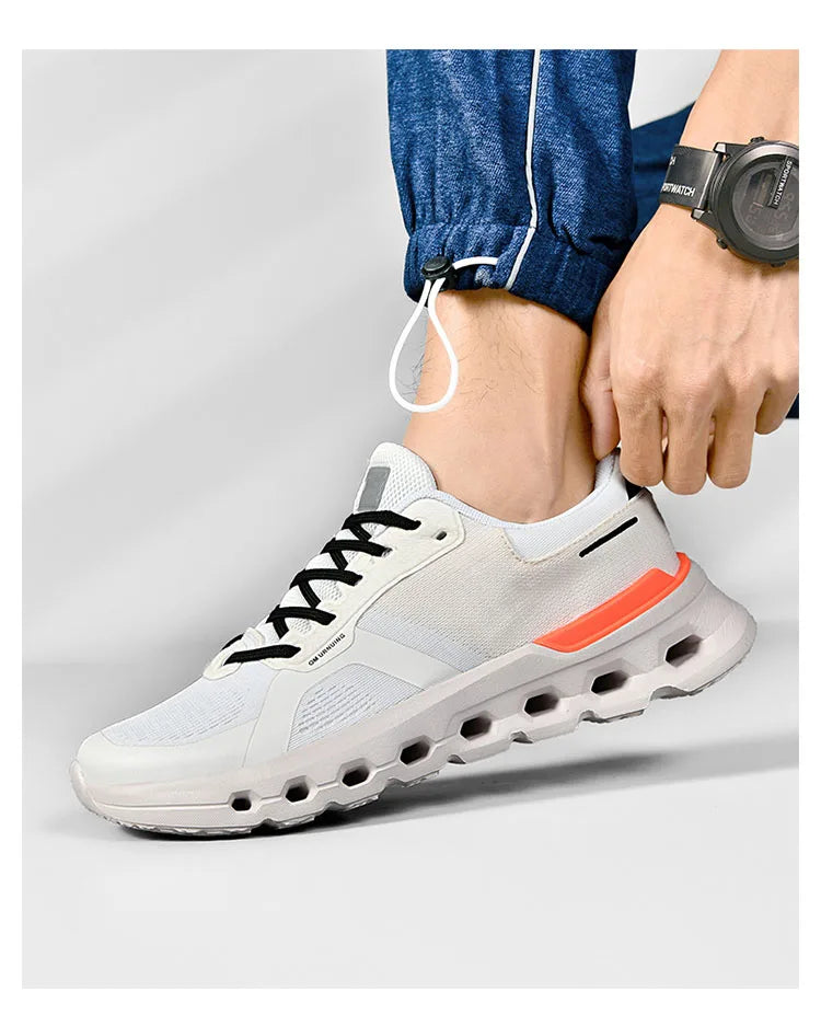 2025 Summer Cushion Men's Running Shoes Breathable Mesh Brand Sneakers Men Jogging Shoes Lightweight Non-Slip Men Athletic Shoes.