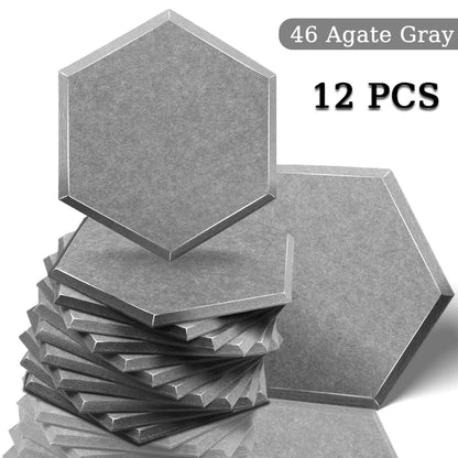 TOUO High Density Acoustic Panel 12pcs Soundproofing Panels Studio Acoustic Treatment Wall Sound Absorbing Bedroom Decoration