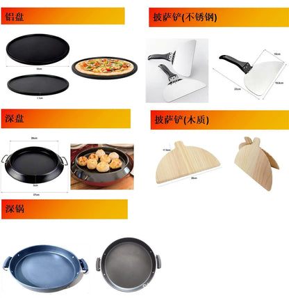 Transparentes Beobachtungsfenster, Pizzaofen, 30,5 cm, individuelle Pizzamaschine, schnelle Erwärmung, DIY, multifunktional