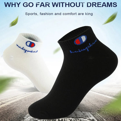 10/20/30 Pairs Socks Men Ankle Cotton Socks Brand Classic Fashion Black White Socks Breathable Mesh Athletic Short Socks Summer.