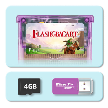For Game GBA Rewritable Cart FlashGBACart Plus+ Backup Device RTC Compatible with GBA GBC GB NES Series.