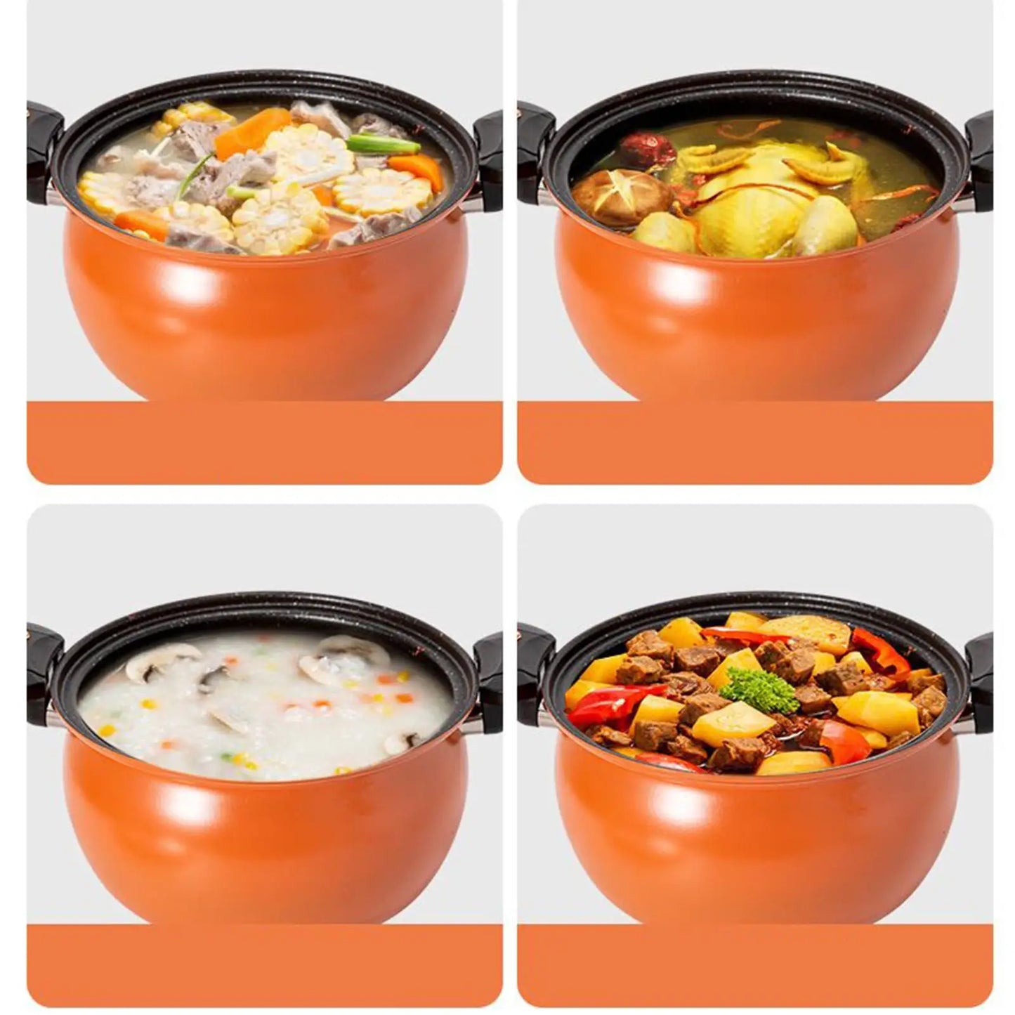 Pressure Pot Fast Cooking Cookware Non-Stick Pressure Cooker With Clear Lid For Boil Food Soup Stew Home Induction Stoves.