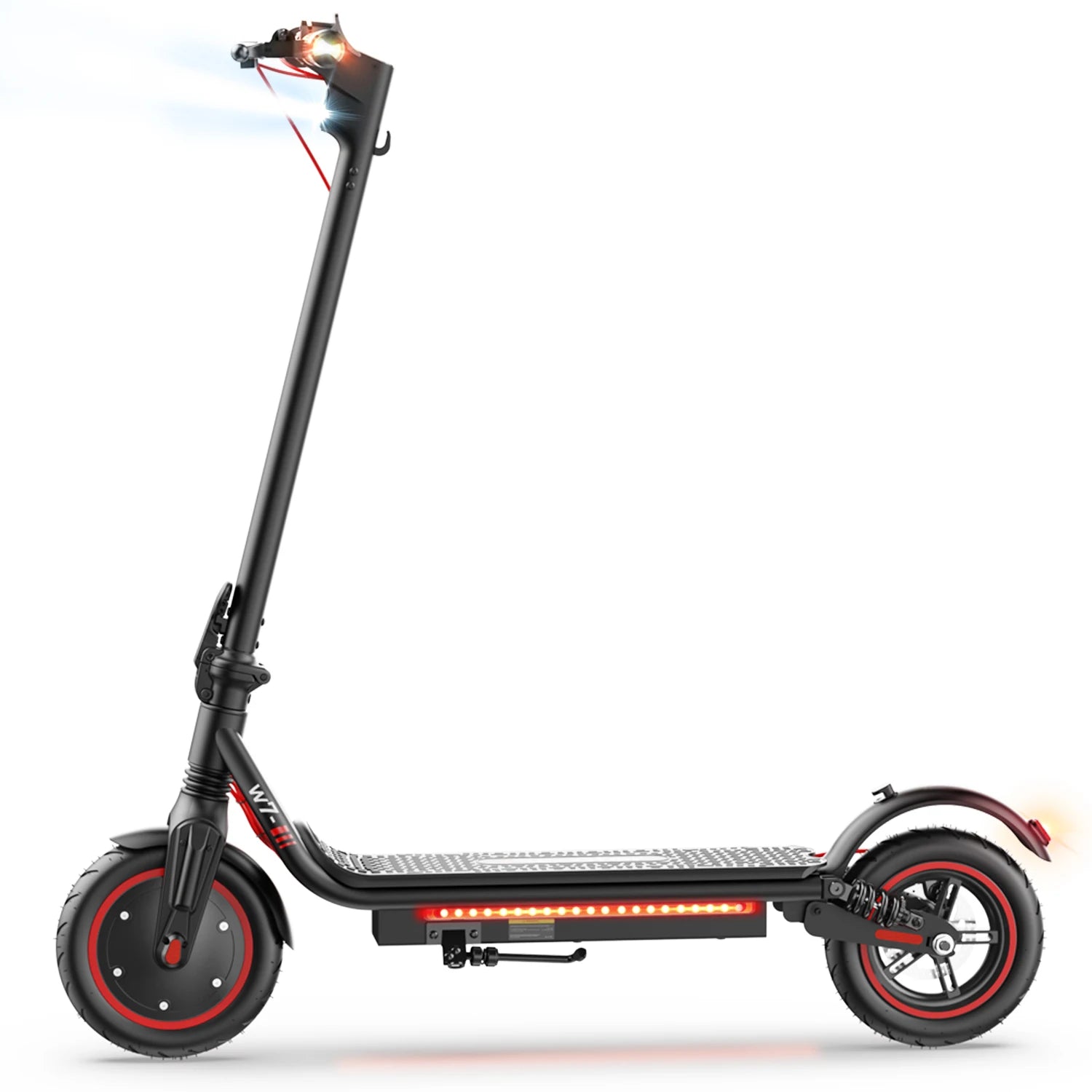 ISCOOTER W7 Electric Scooter Adults 650W motor 36V10.5Ah E-Scooter 8.5"Inflatable road Tires Foldable EScooter.