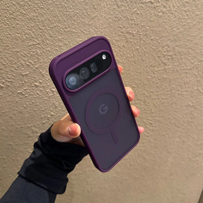 Magsafe Translucent Matte Magnetic Case For Google Pixel 10 ProXL 9 Pro XL 10Pro 10 9A Wireless Charging Candy Color Slim Cover