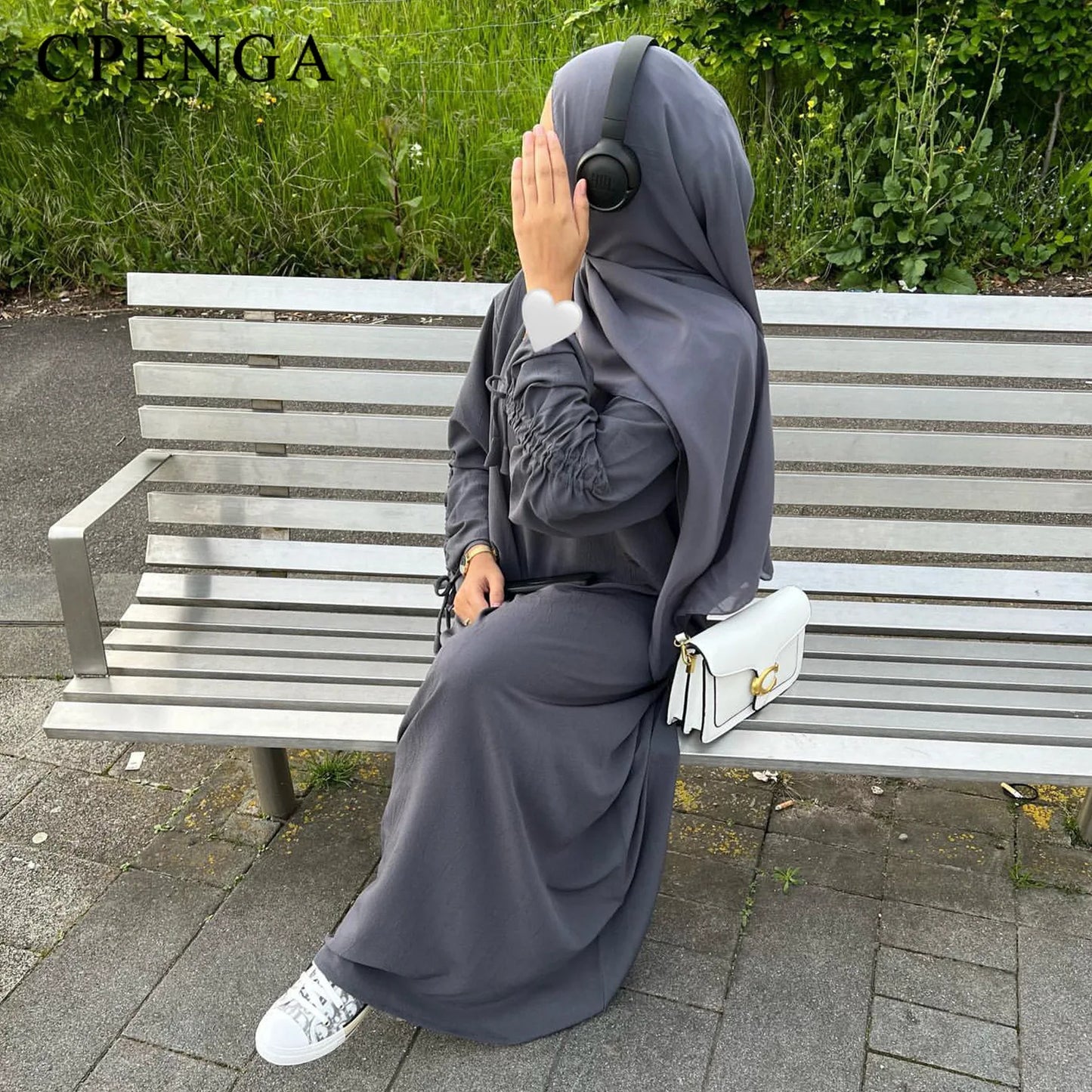 2024 Saudi Arabia Muslim Women Modest Dress Eid Dubai Plain Abaya Islamic Holiday Party Solid Turkey Lace-up Cuffs Long Clothes.