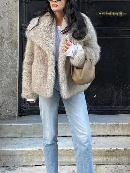 TWOTWINSTYLE Solide Temperament Jacken Für Frauen Revers Langarm Patchwork Tasten Designer Mäntel Weibliche Mode Stil Kleidung