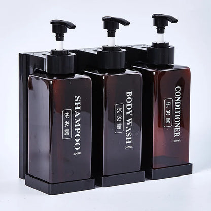 300 ml Hotel-Seifenspender zur Wandmontage, nachfüllbarer Shampoo- und Spülungsspender, für Badezimmerbedarf, Hotelparty