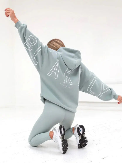 European American Fashion Printed Hooded Hip Hop Sweatshirt 2025 New Cross Border Thickened Versatile Long-sleeved Loose Clothes.