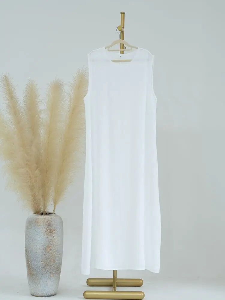 Ramadan Sleeveless Abaya Turkey Islam Arabic Muslim Long Dress African Dresses For Women Clothing Robe Musulmane Femme Vestidos.