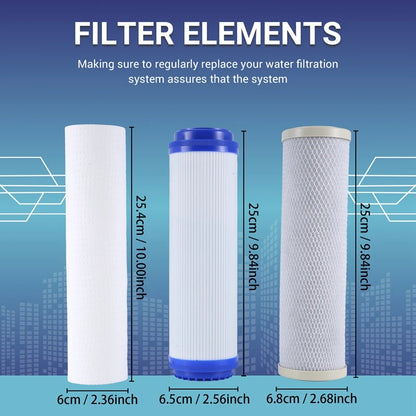 10Inch Filter Elements Filtration System Purify Replacement Part Universal For Water Purifier For Household Appliances-A07G
