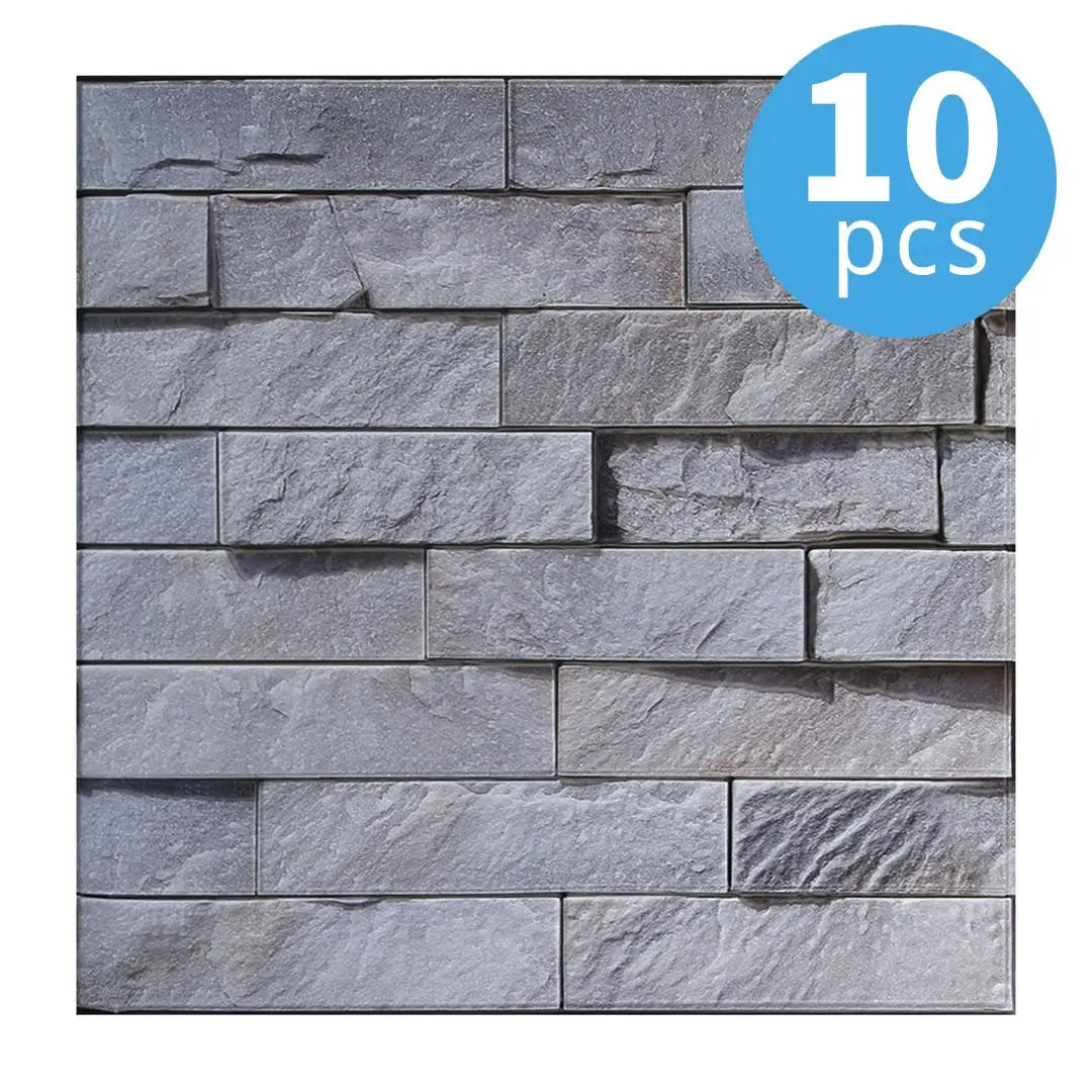 10/20Pcs 3D Faux Stone Wall Panels, Self-adhesive Panels, Kitchen Backsplash, Farmhouse Wall Decor, 30cm x 30cm