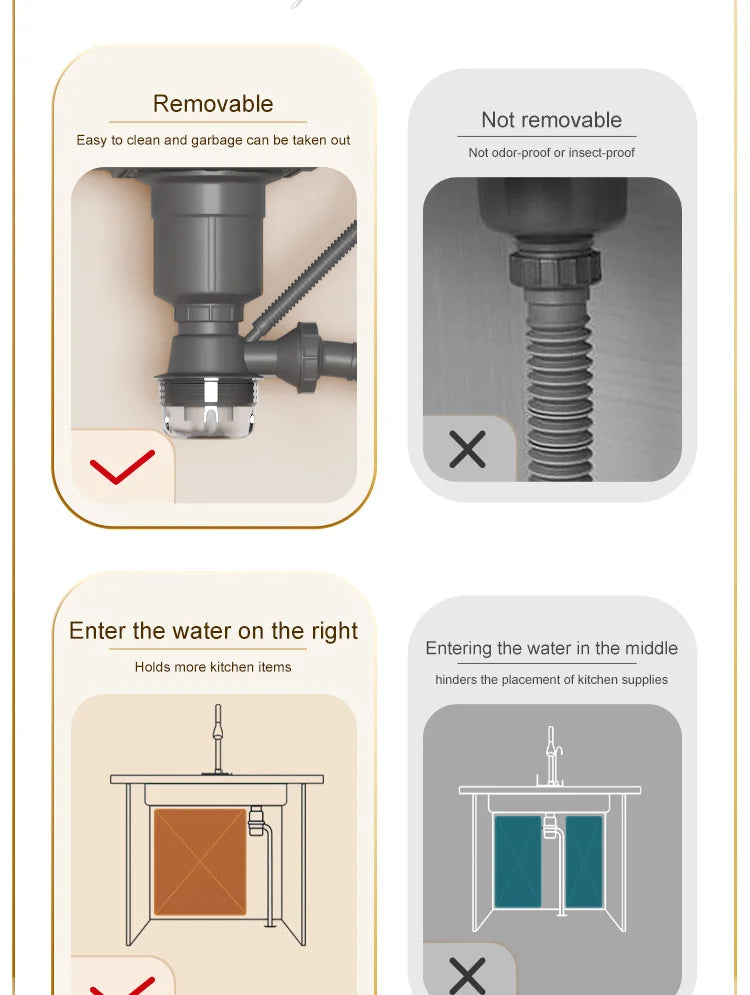 Wasserfall-Küchenspüle aus Edelstahl, multifunktional, groß, Einzelschlitz, Geschirrspülbecken, Küchenrenovierung