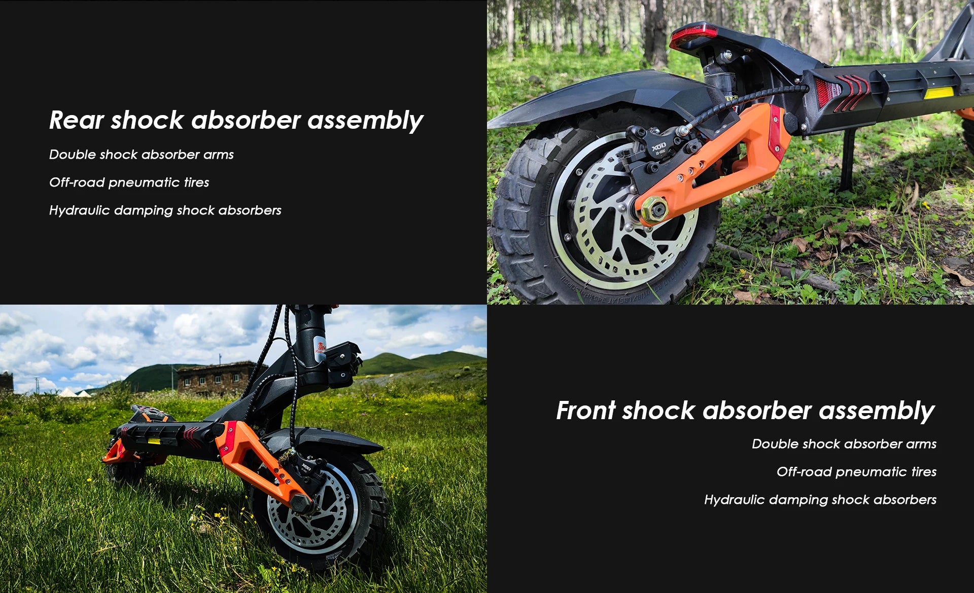 KuKirin G3 Pro Electric Scooter 1200W*2 Dual Motor 52V 23.2Ah Battery 80KM Range 65Km/h Max Speed E-scooter 10 Inch Tires.