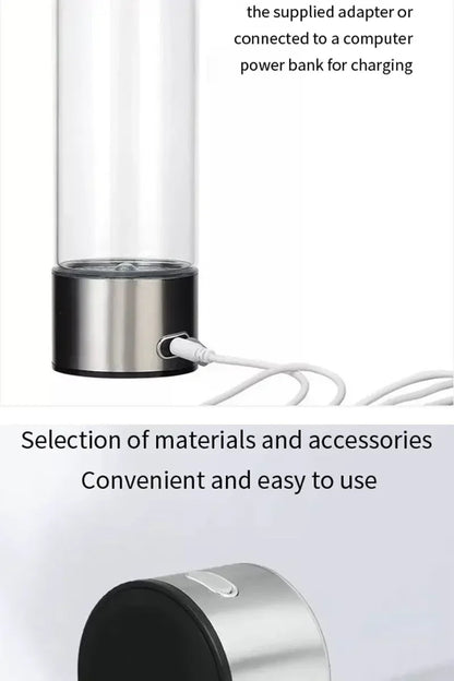 Rich Hydrogen Water Cup Portable Hydrogen Water H2 Generator Alkaline Maker Ionizer Bottle Super Antioxidan Titanium Filter.