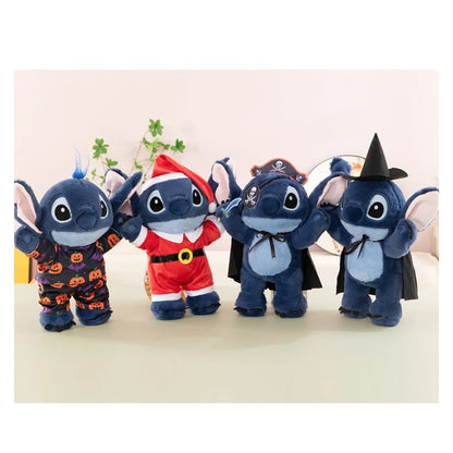 40CM Lilo and Stitch Xmas Disney Plush Toys Cartoon Anime Stuffed Kawaii Halloween Soft Stich Doll Plushie Kids Birthday Gifts.