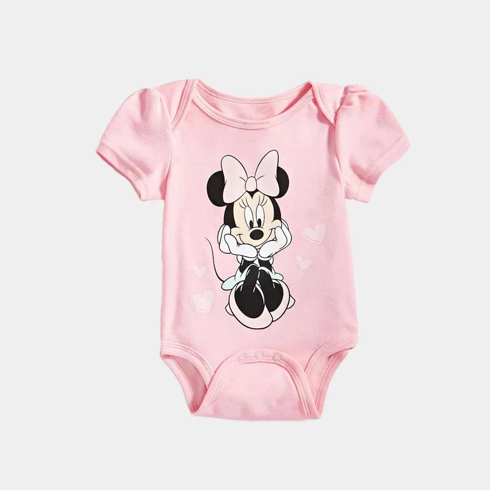 Sommer Baby Body Mickey und Minnie Neugeborenen Baby Kleidung Taste Design Baby einteiliges für 0-24 Monate Baby junge Mädchen Kleidung.