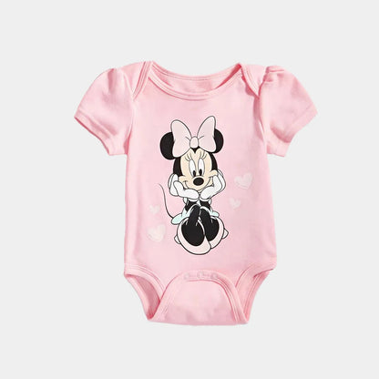 Sommer Baby Body Mickey und Minnie Neugeborenen Baby Kleidung Taste Design Baby einteiliges für 0-24 Monate Baby junge Mädchen Kleidung.
