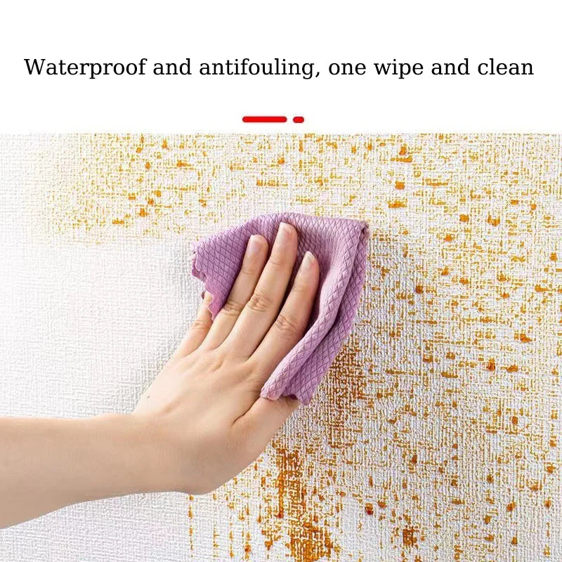 Self-adhesive Waterproof And Moisture-proof 3D Wall Stickers Cement Gray Wall Special Wallpaper Bedroom Renovation Sticker