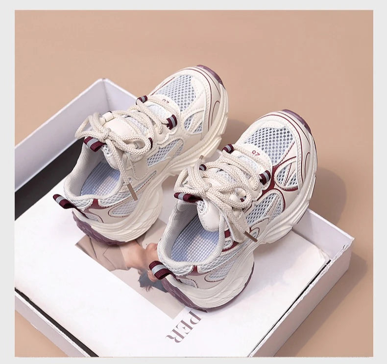 Summer Breathable Mesh Children’s Running Shoes for Boys Girls Non-Slip Soft Sole Toddler Sneakers School Outdoor Play Footwear.