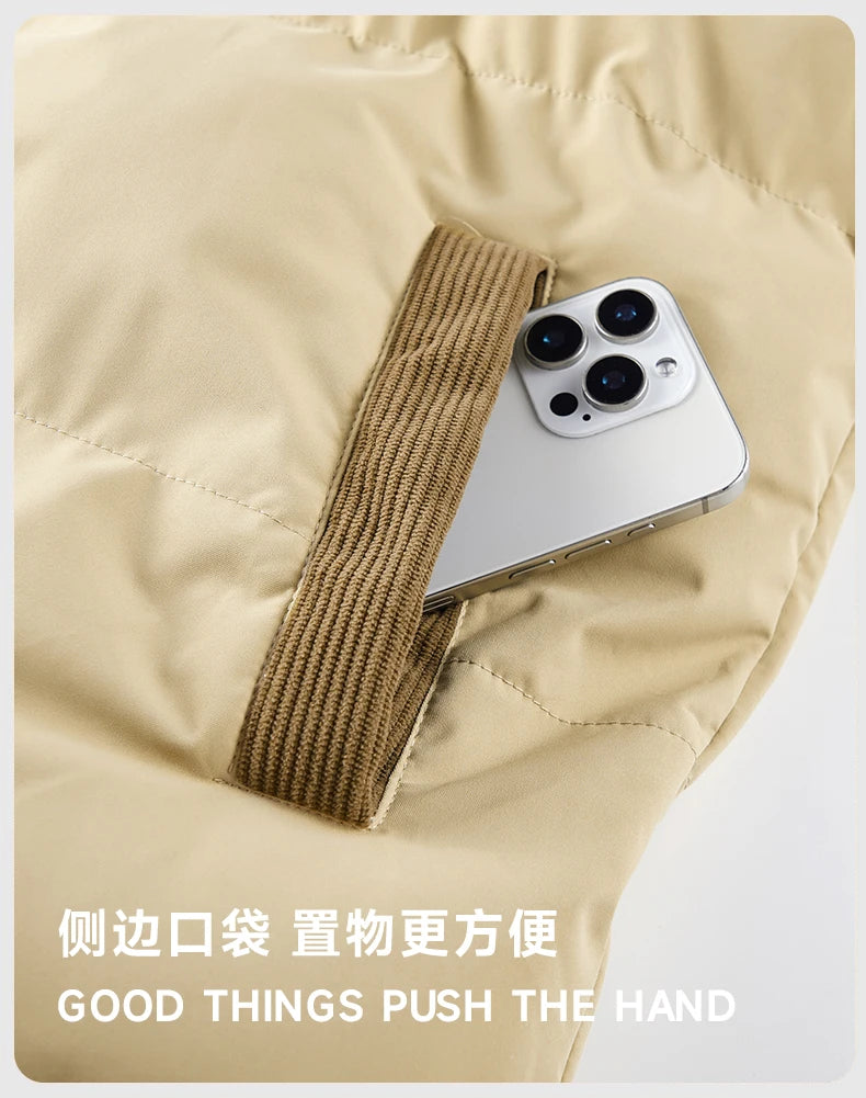 Winter Loose-fit Thickened Warm Cotton Parka Men Trendy Student Puffer Jacket Oversize Parka Korean Men's Puffer Jacket Parkas.