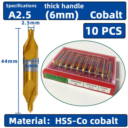 Hss Mittel bohrer für Metall 6 stücke Mittel bohrer Set Bohrloch zentrieren Bohrer Fräser Bohrer Set m35 Cen terin for bohren