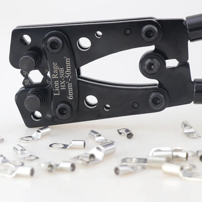 Crimpzange Rohrklemmen Crimper Sechskant-Crimpwerkzeug Multitool Batterie Kabelschuh Kabel Handwerkzeuge HX-50B 6-50 mm2 AWG 10-0