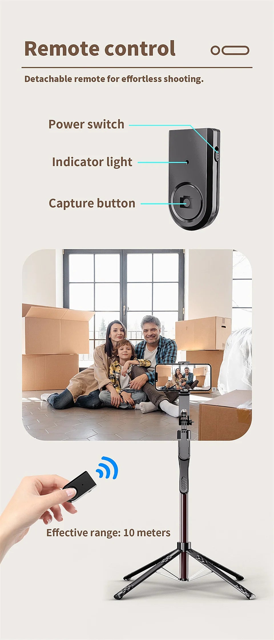 FGCLSY new 360° Rotation Gimbal Stabilizer ,Selfie Stick Tripod for Smartphone Camera With Bluetooth shutter Stabilizer for Live.