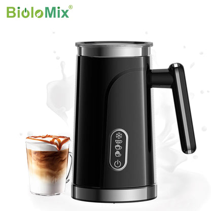 BioloMix,4 in 1 Automatic Hot and Cold Milk Frother Warmer for Latte, Foam Maker, Hot Chocolates, Cappuccino.