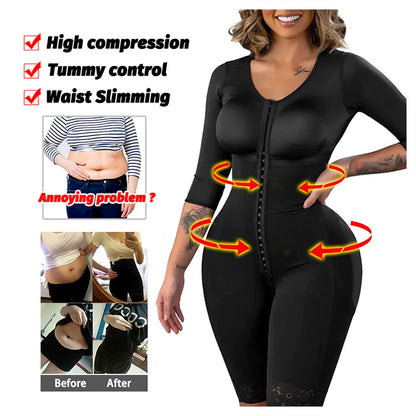 Girdles Shapewear Faja Colombianas Shaper Bodysuits Tummy Slimming Corset Full Body Reducer Postpartum Carving Bodices Sheath.