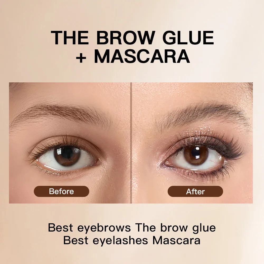 Waterproof Black Mascara And Eyelash Primer Set Volumizing Natural Curling Long Lasting Non Smudged Formula.