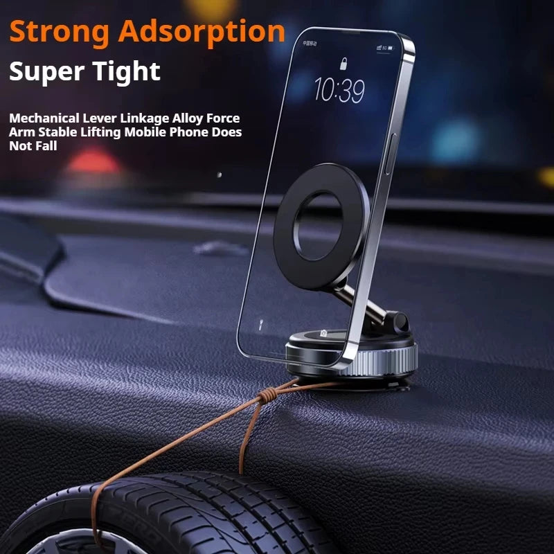 Xiaomi Magsafe Car Phone Holder Suction Cup Vacuum Magnetic Phone Stand 360° rotatable and Foldable Suction Cup Phone Holder.