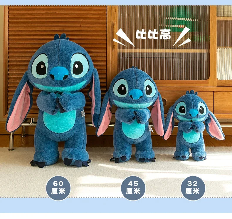 80cm Big Size Disney LILO & Stitch Anime Plush Stuffed Doll Room Plushies Pillow Kawaii Ornaments Children's Holiday Gifts.