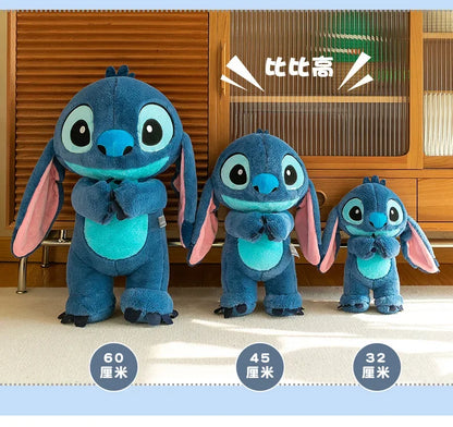 80cm Big Size Disney LILO & Stitch Anime Plush Stuffed Doll Room Plushies Pillow Kawaii Ornaments Children's Holiday Gifts.