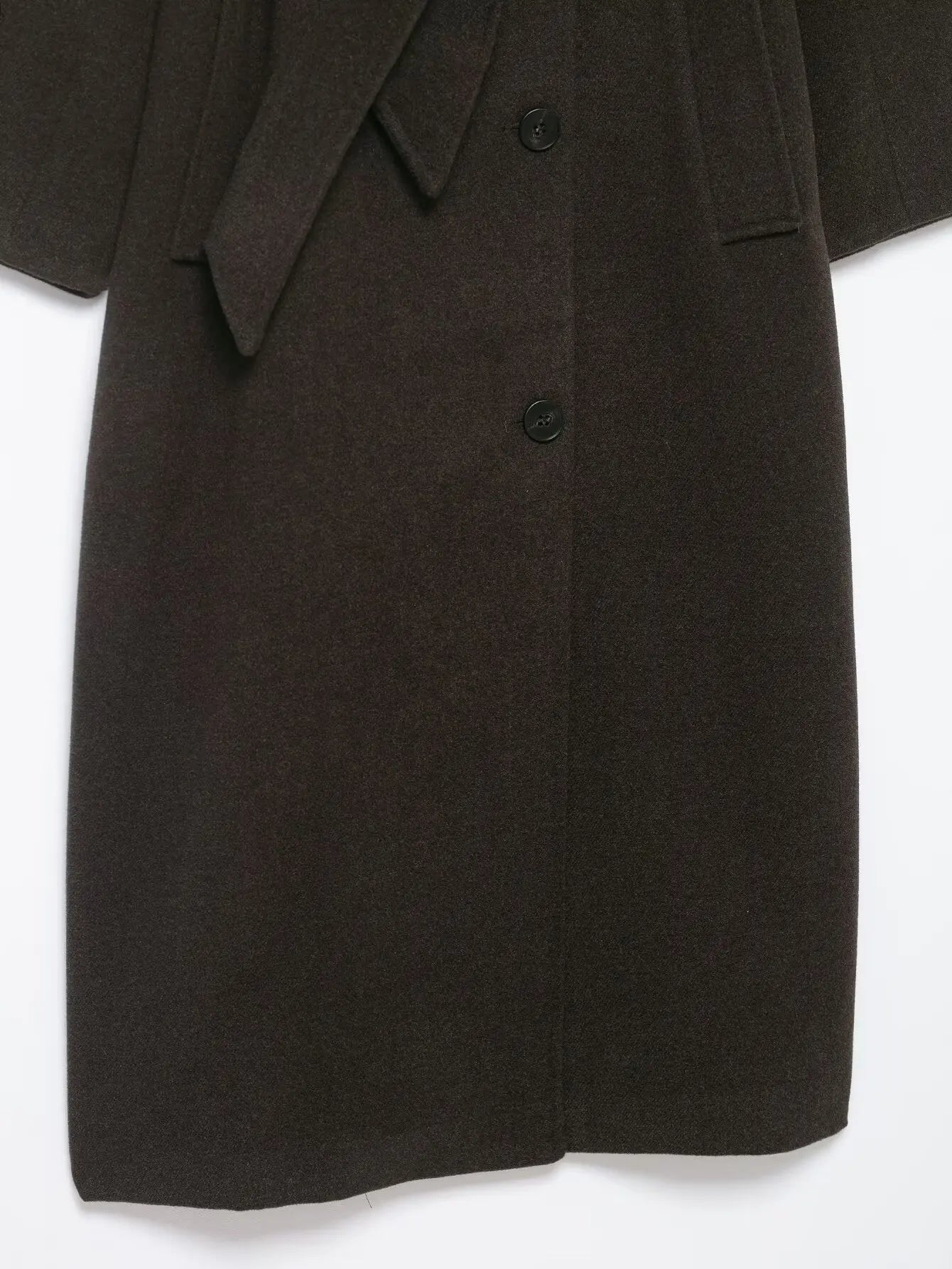 TFMLN Lange Mäntel für Damen mit Stehkragen, 2025, Winter, neuer Trenchcoat mit Gürtel, Vintage, einfache Oberbekleidung, elegante Mode, weiblich