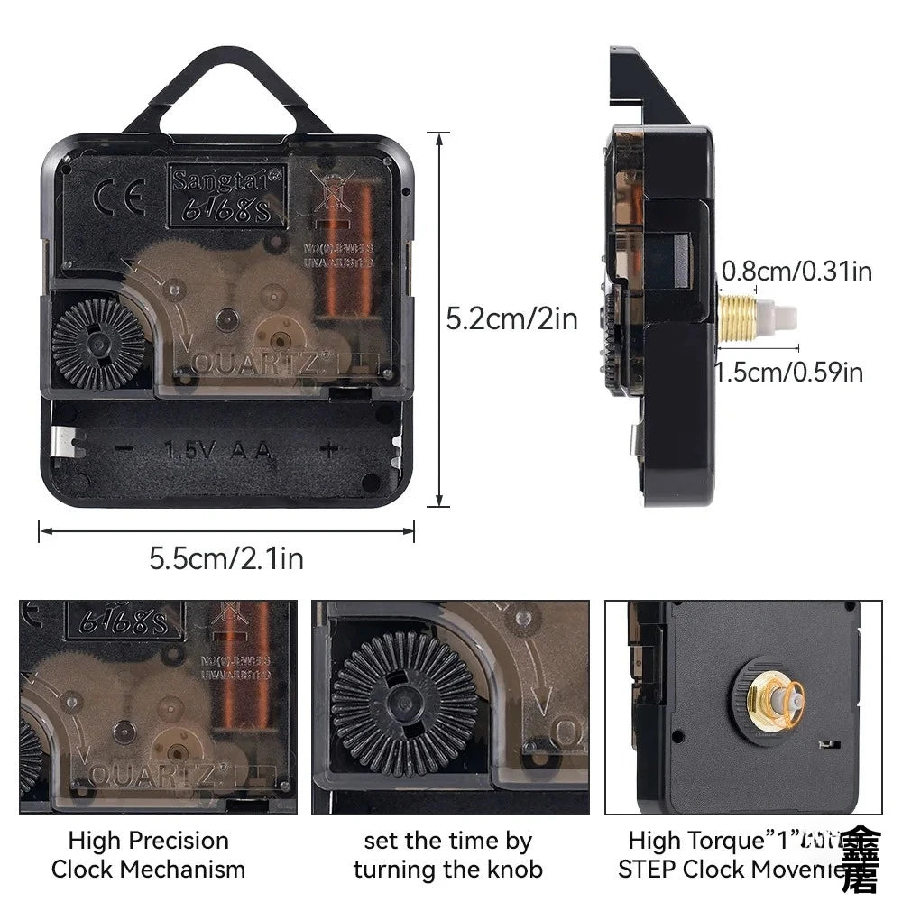 5168 Silent Quartz Clock Movement Motor – DIY-Ersatz-Reparaturmechanismus-Set
