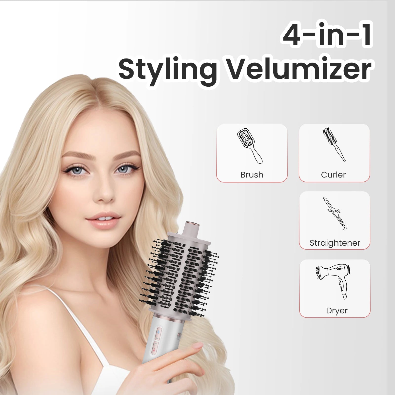 MAXGROOM High-Speed Hair Dryer Brush 110000 RPM Fast Dry Hair Care Styling Blow Dryer Brush Negative Ion HairDryer Multi Styler.