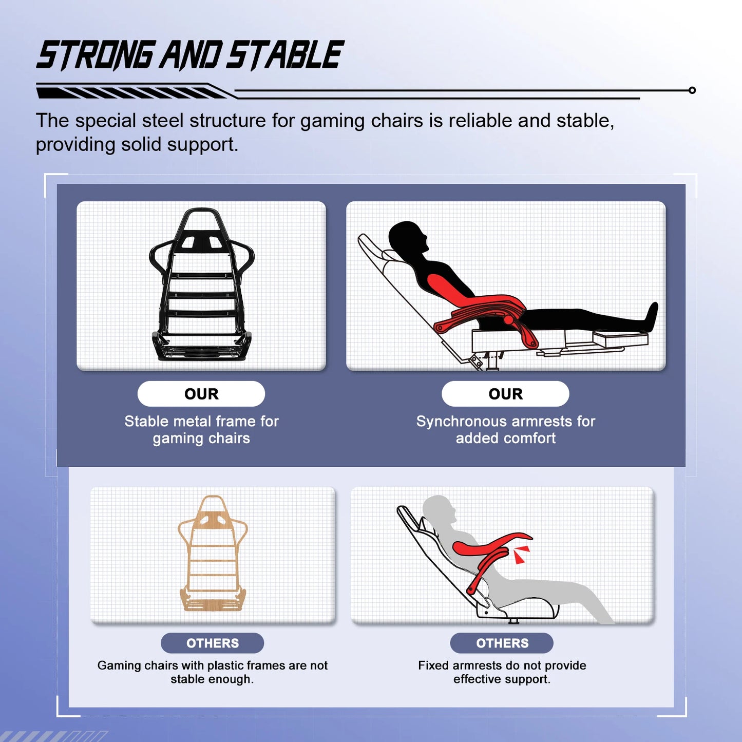 Daccormax Ergonomischer Gaming-Stuhl mit Fußstütze, Liegestuhl 170 ° , Rennstuhl aus PU-Leder mit Lordosenstütze und Kopfstütze