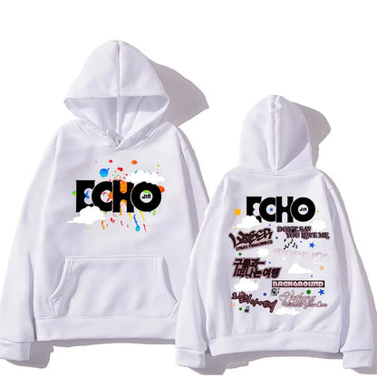 Jin Echo Hoodies Unisex Autumn Winter Casual Vintage Streetwear Sweatshirts Fashion Women New Album Tour Pullover Jin Fans Gifts.