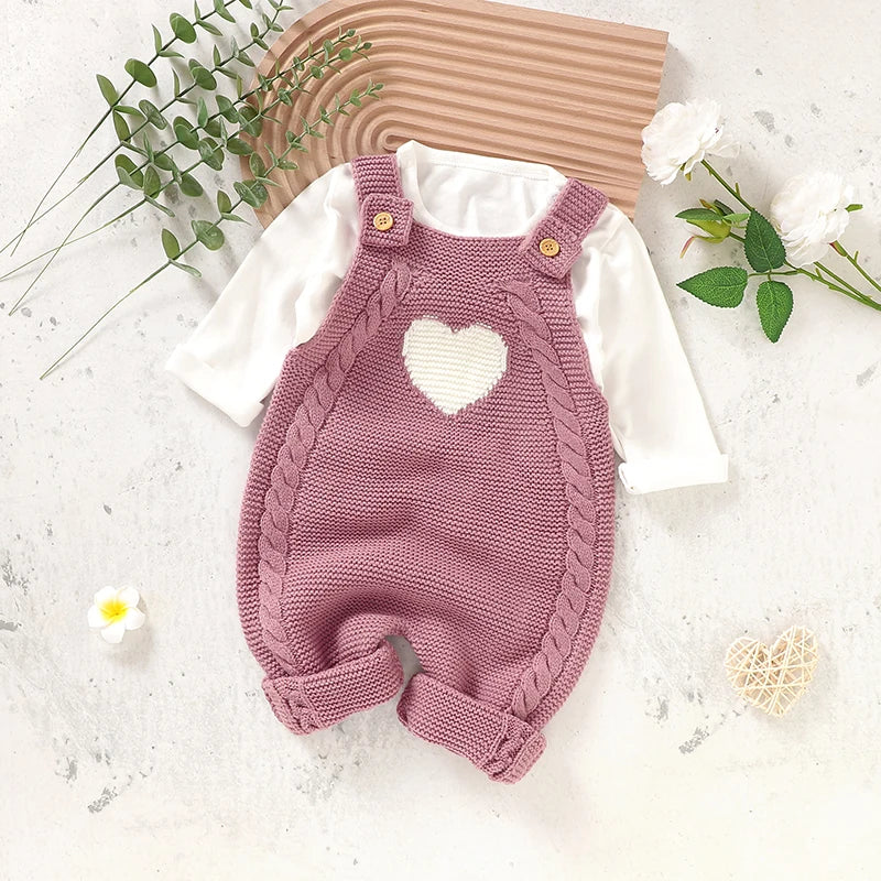 Baby Strampler Ärmellose Neugeborene Mädchen Gestrickte Strap Overalls Playsuits 0-18m Einem Stück Infant Outwear Overalls Kinder Kleidung.