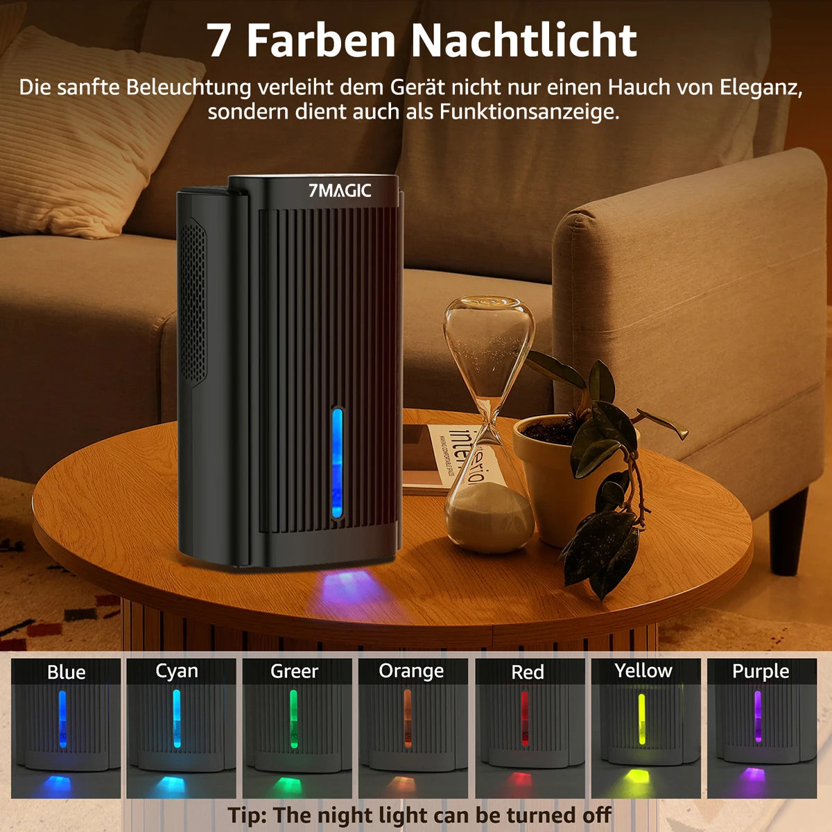 2600ml Dehumidifier Moisture Absorbers Home Air Dryer Quiet Air Dehumidifier For Home Basement Bathroom Wardrobe.