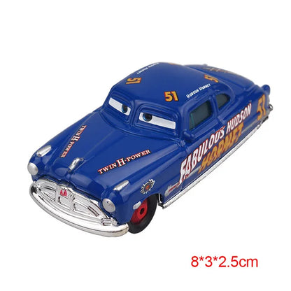 Disney Pixar Cars 2 3 Lightning McQueen Div Fritte Frank Mater Chick Hicks 1:55 Diecast Vehicle Metal Toy Car Kid Birthday Gift