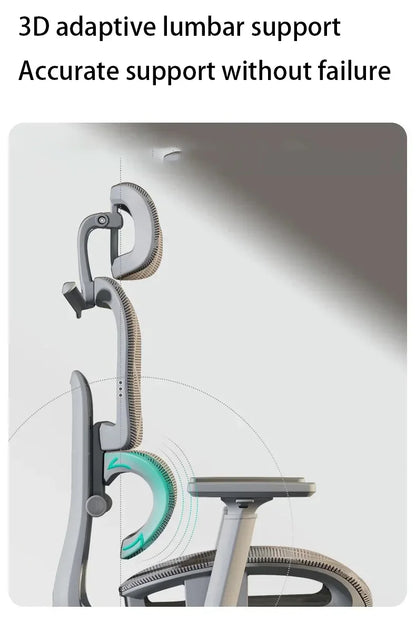 Verstellbare ergonomische Rückenlehne, Video-Gaming-Computerstuhl,