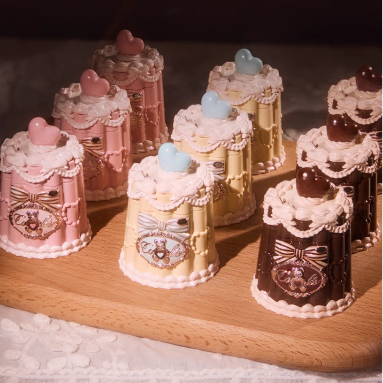 Flower Knows The Sweetie Bear Collection Coating Lip Jelly Lip Cream 5ml Lip Makeup Professional Cosmetics.